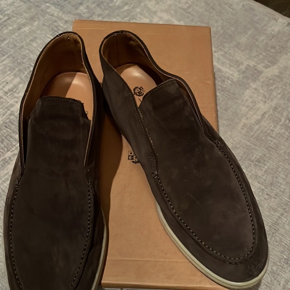 Loro Piana Men’s Open Walk Ankle Boot in Warm Gray size 40.5 - Picture 12 of 12